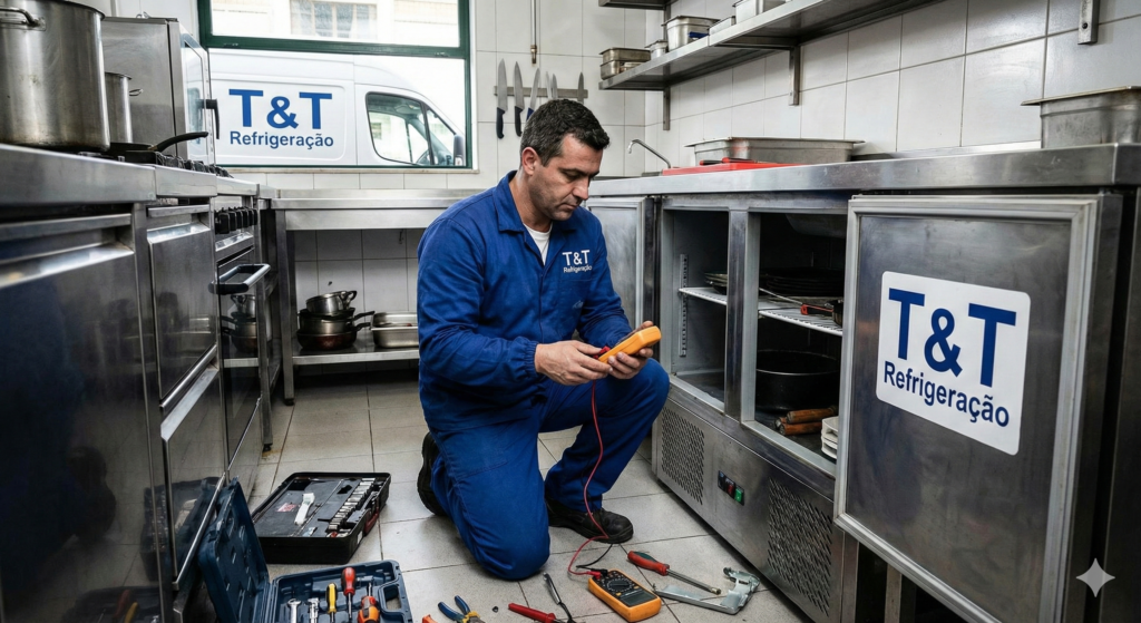 Imagem que simboliza o técnico de conserto de geladeira em Catumbi RJ Tiago, da T&T Refrigeração.